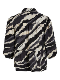 Bluse "gldDOGMAESA" in grau/schwarz