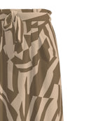 Midi Skirt "gldDOGMA" in beige/braun