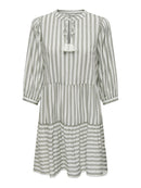 Kurzes gestreiftes Kleid "gldKAYA" in weiß/grün