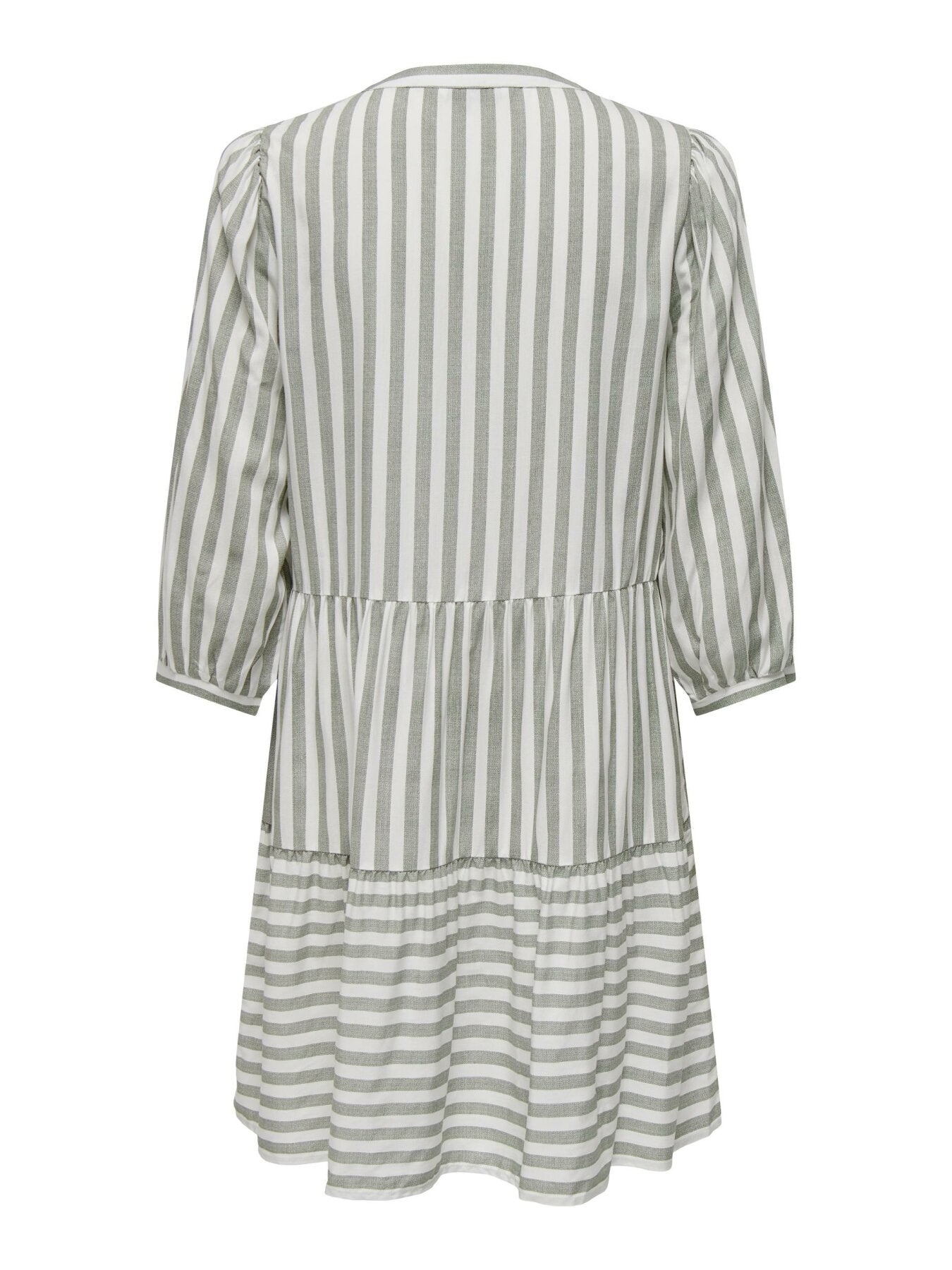 Kurzes gestreiftes Kleid "gldKAYA" in weiß/grün