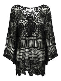 Süßes Häkelkleid "gldFLORENCE" in schwarz