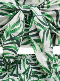 Bandeau Top & Short Set "gldMIRA" in grün/weiß
