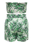 Bandeau Top & Short Set "gldMIRA" in grün/weiß