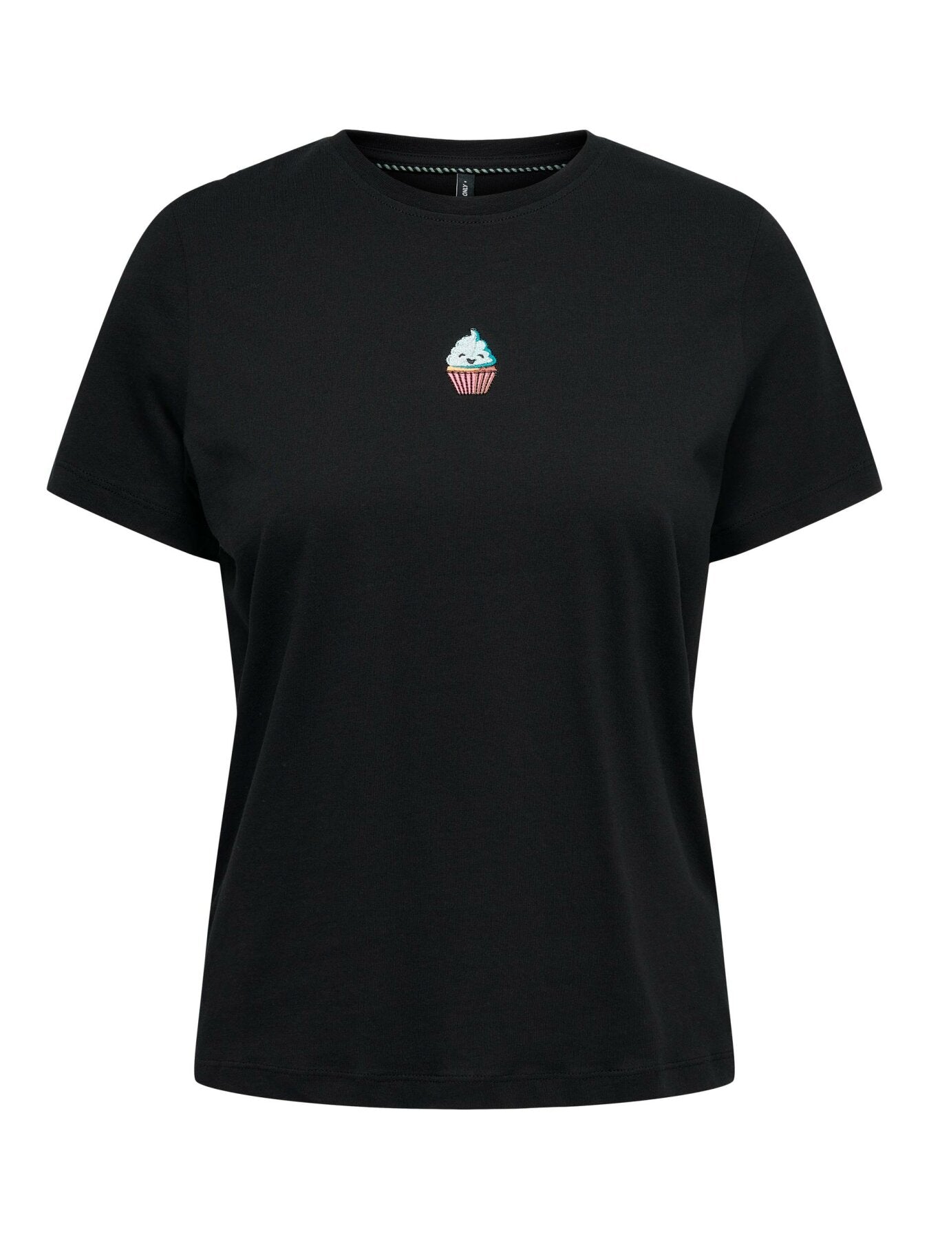 T-Shirt "gldFOODIE" in schwarz