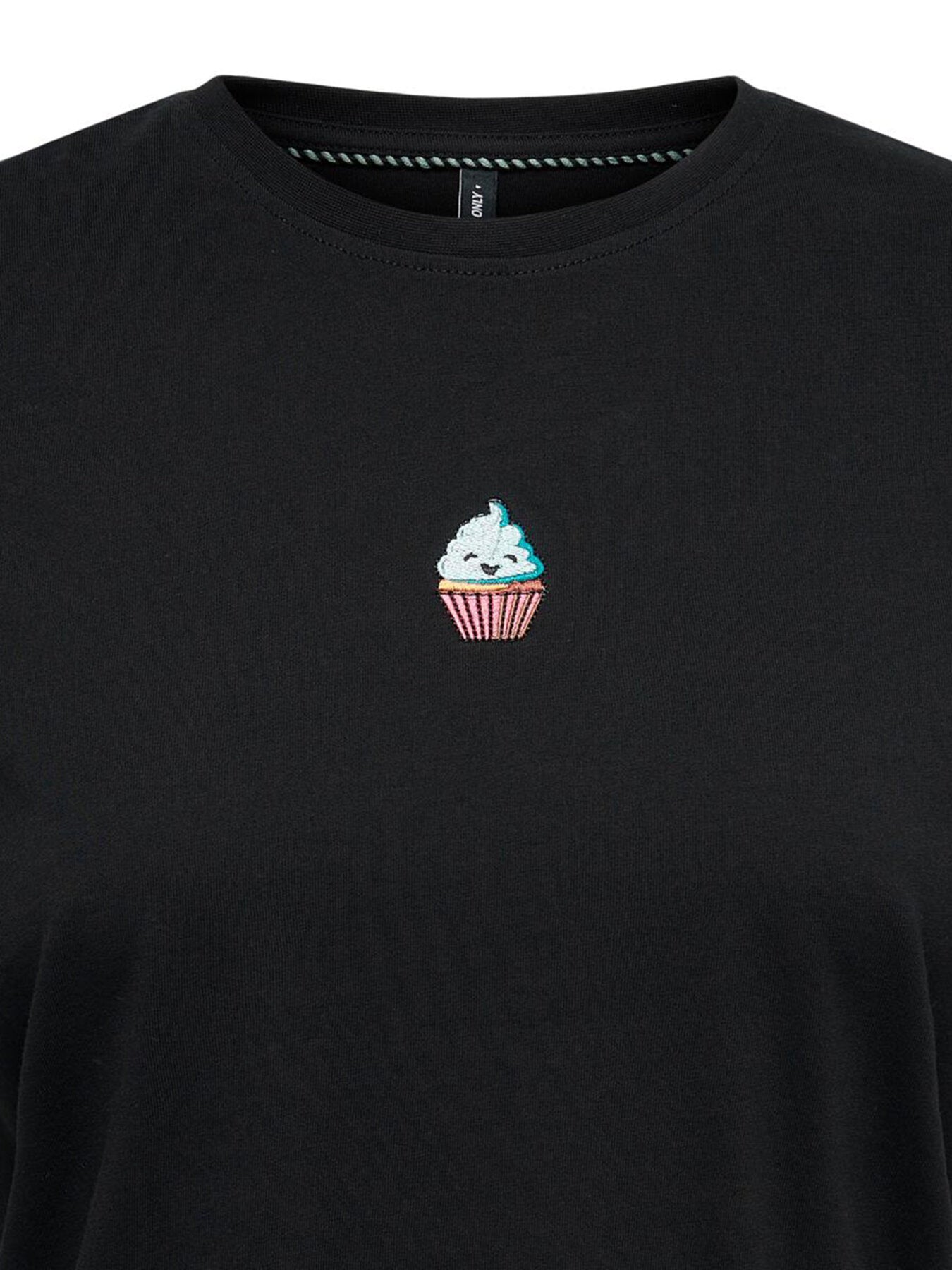 T-Shirt "gldFOODIE" in schwarz