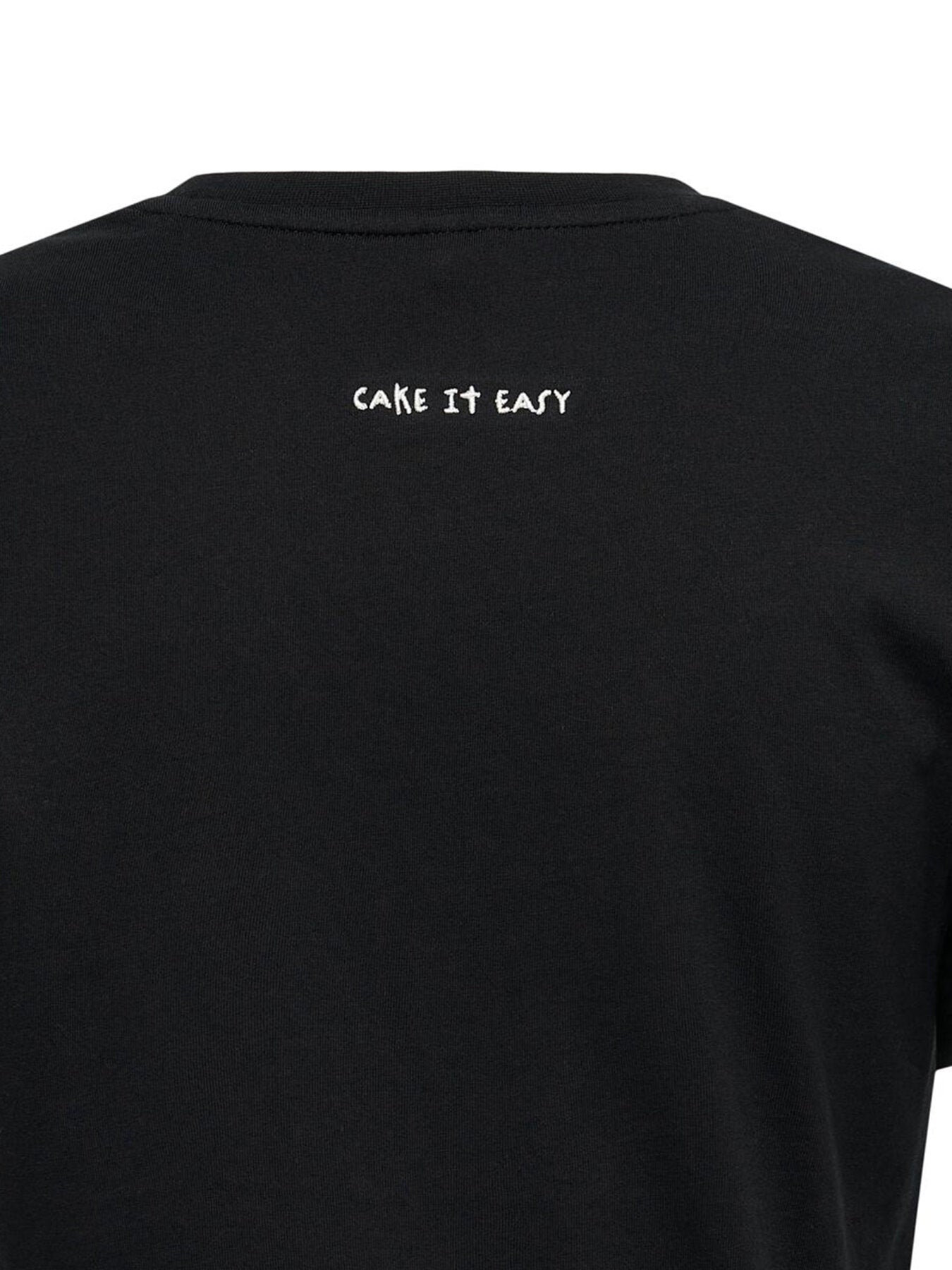 T-Shirt "gldFOODIE" in schwarz