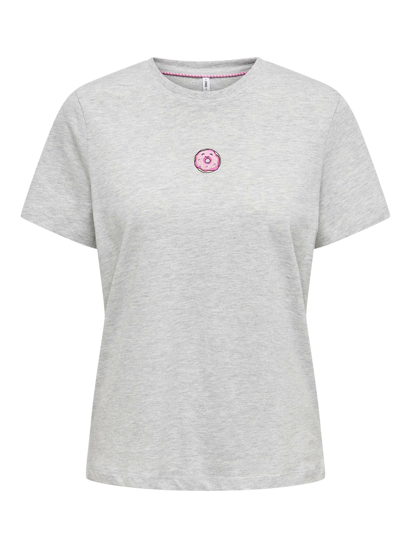 T-Shirt "gldFOODIE" in hellgrau