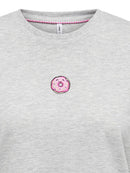 T-Shirt "gldFOODIE" in hellgrau