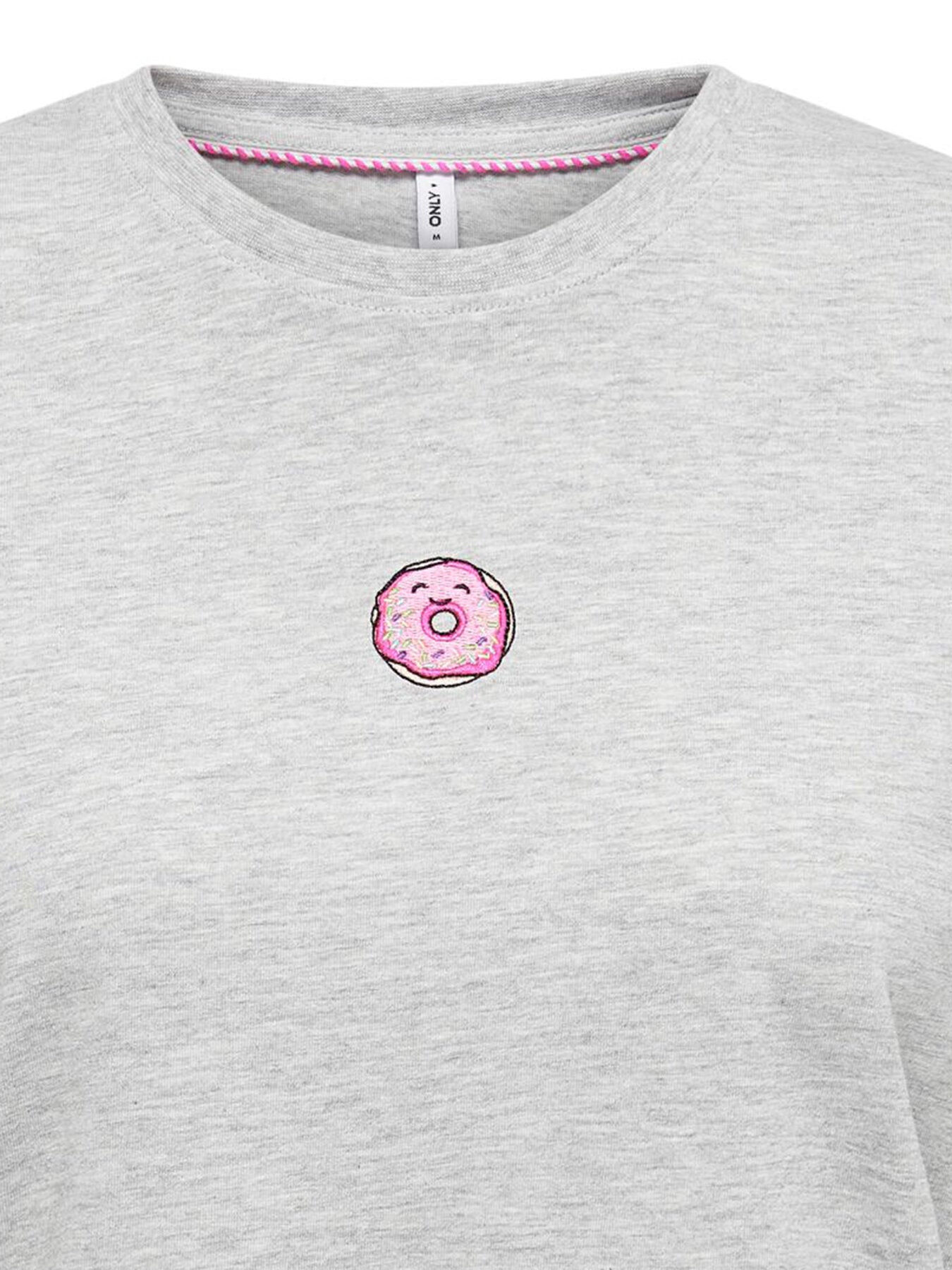 T-Shirt "gldFOODIE" in hellgrau