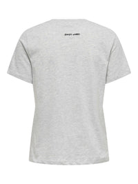 T-Shirt "gldFOODIE" in hellgrau