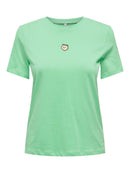 T-Shirt "gldFOODIE" in grün