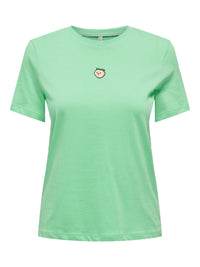 T-Shirt "gldFOODIE" in grün