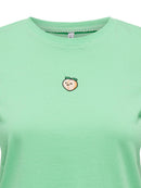 T-Shirt "gldFOODIE" in grün