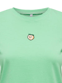 T-Shirt "gldFOODIE" in grün