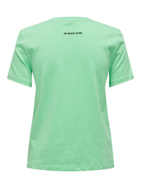 T-Shirt "gldFOODIE" in grün