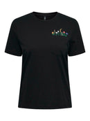 T-Shirt "gldPOLLY" in schwarz