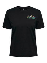 T-Shirt "gldPOLLY" in schwarz