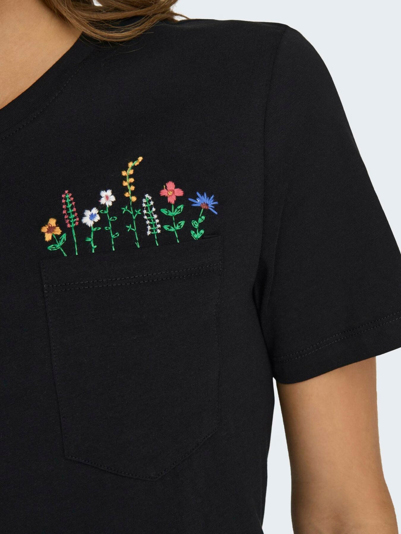T-Shirt "gldPOLLY" in schwarz