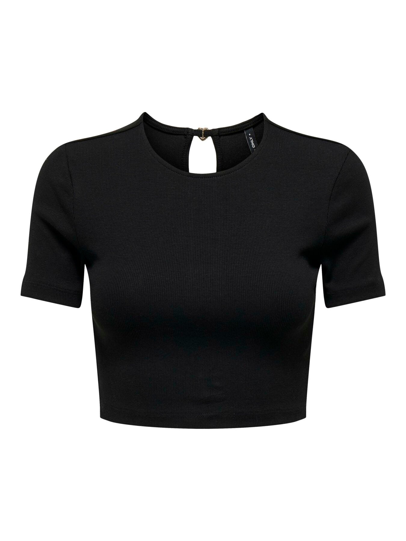 Crop T-Shirt "gldRENE" in schwarz