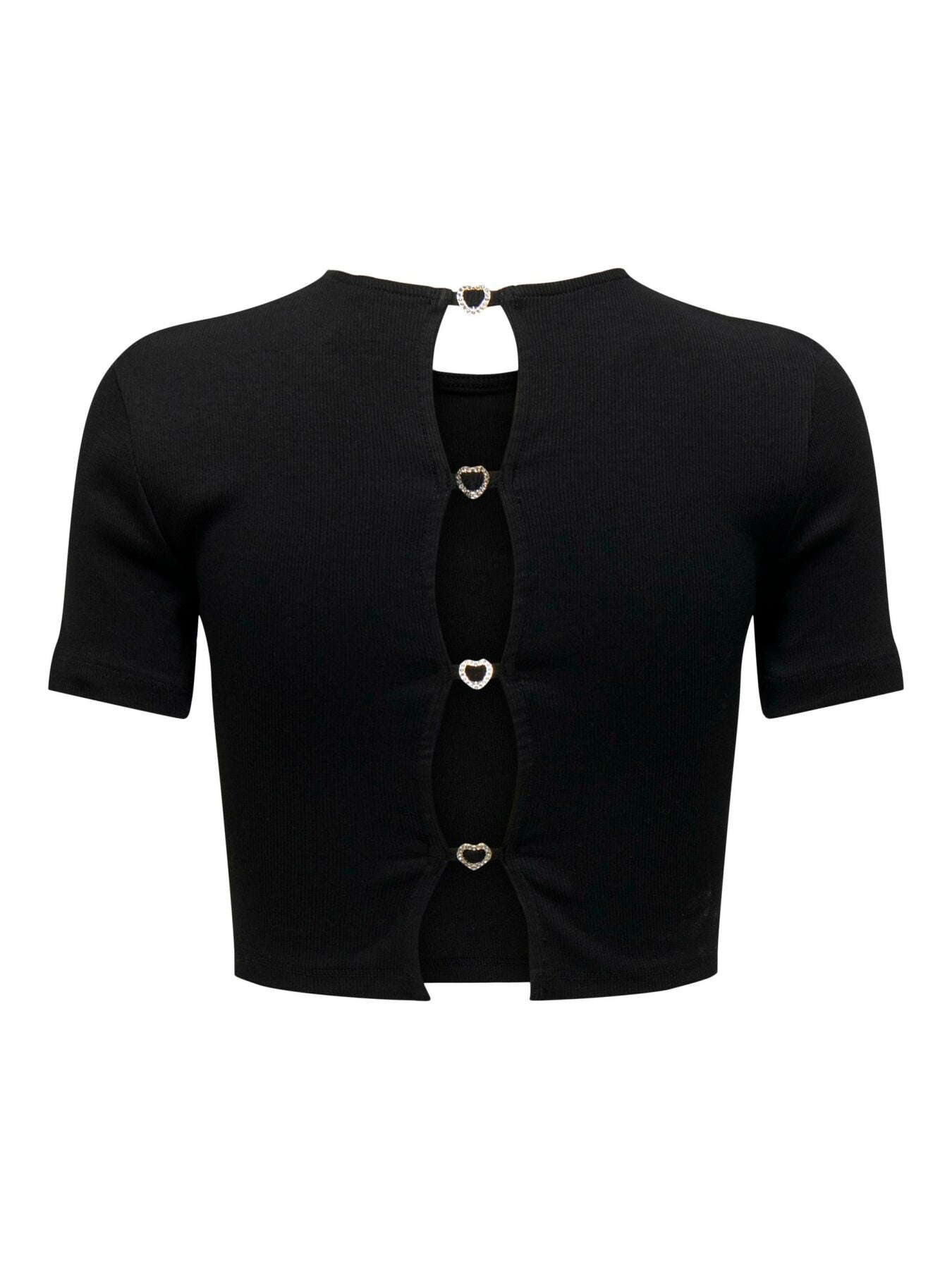 Crop T-Shirt "gldRENE" in schwarz