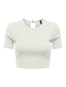 Crop T-Shirt "gldRENE" in weiß