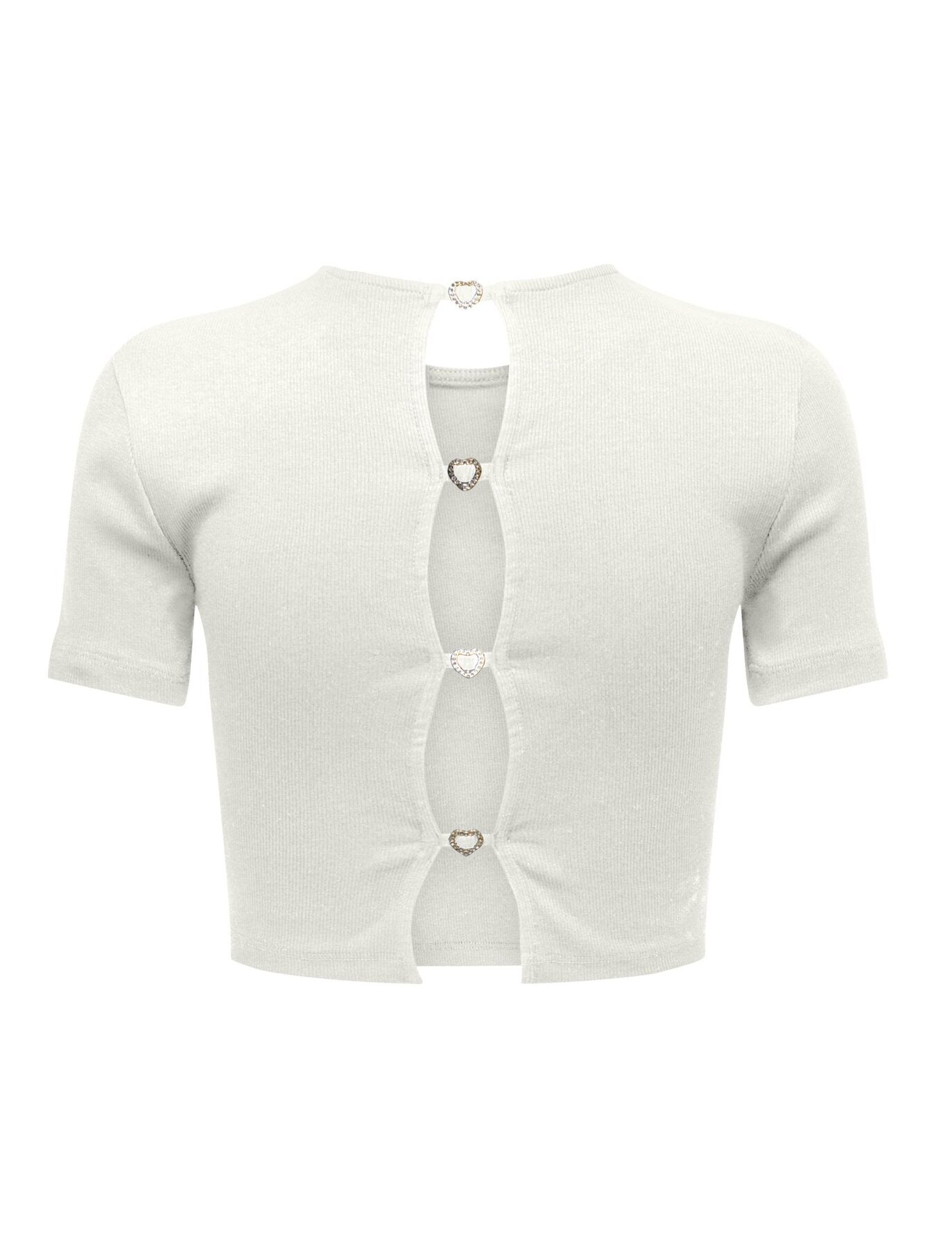 Crop T-Shirt "gldRENE" in weiß