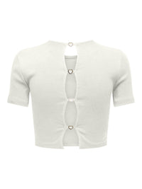 Crop T-Shirt "gldRENE" in weiß