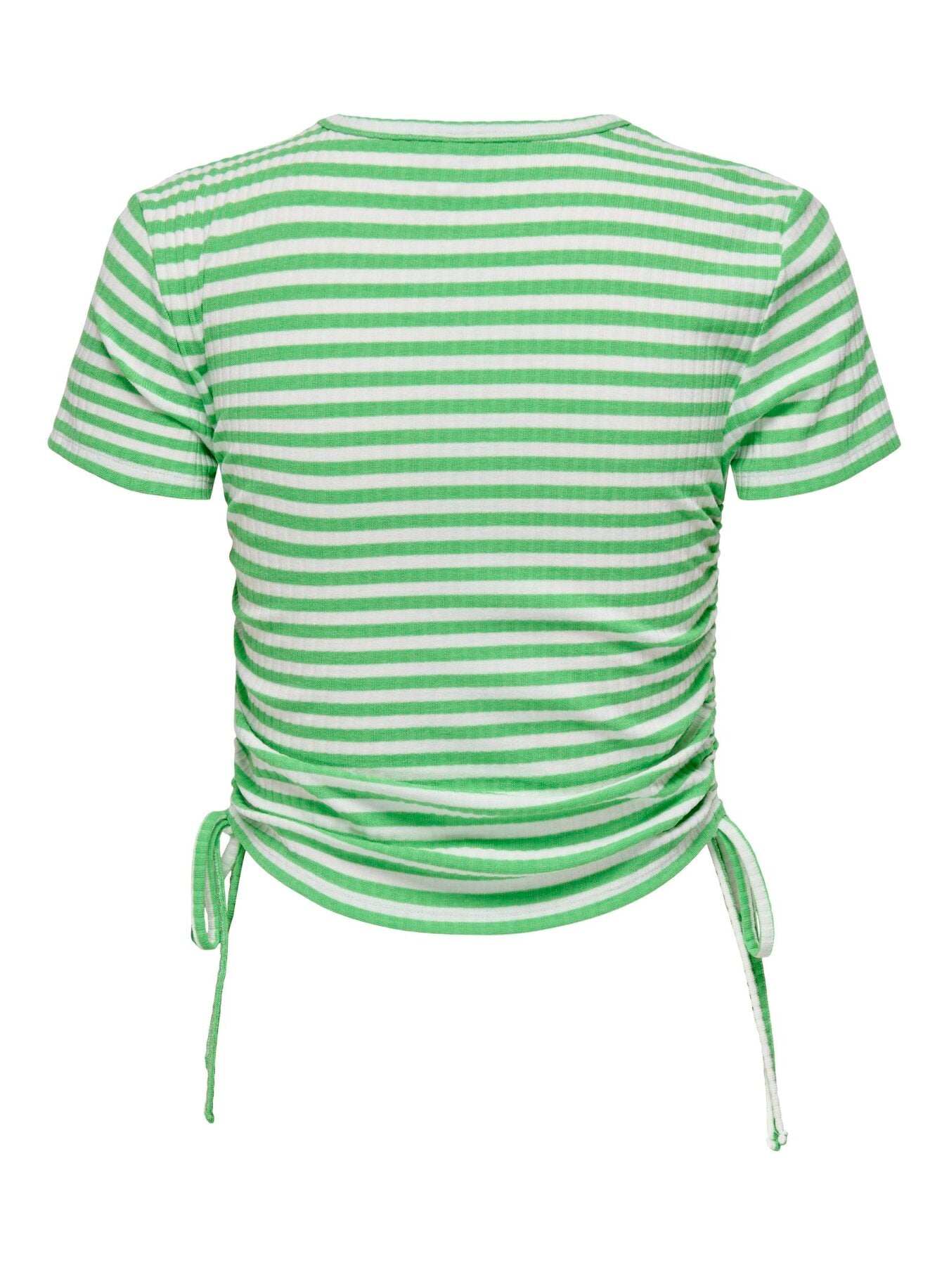 Kurzes T-Shirt "gldWENDY" in grün/weiß
