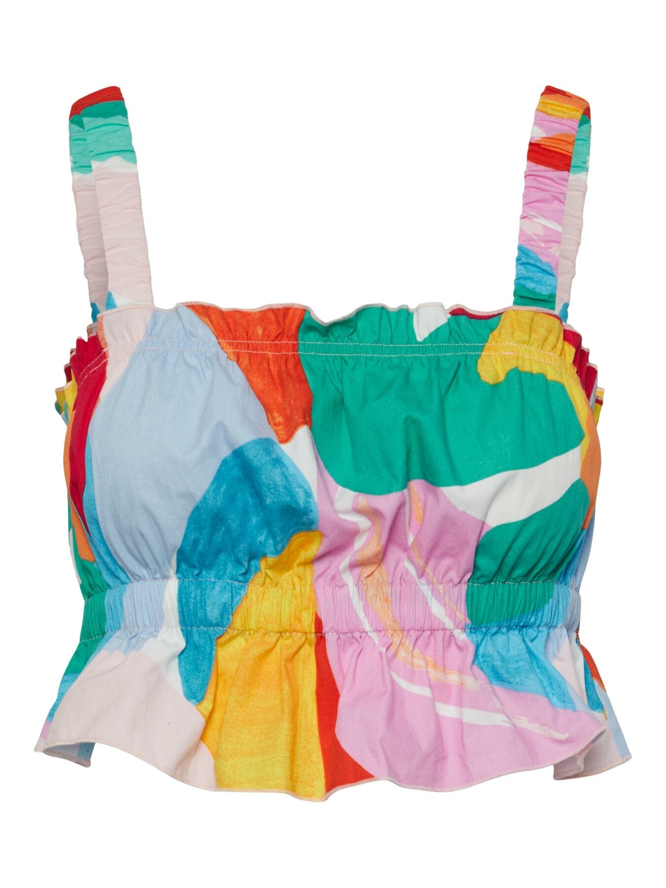 Kurzes Top "gldRIMO" mit buntem Print