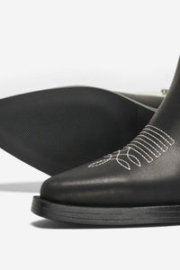 Cowboystiefel "gldBRONCO" in schwarz/weiß