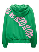 Oversize Sweatshirtjacke "gldVLTA" in grün