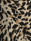 Midirock "gldPELLA" mit Leoprint in Satinoptik