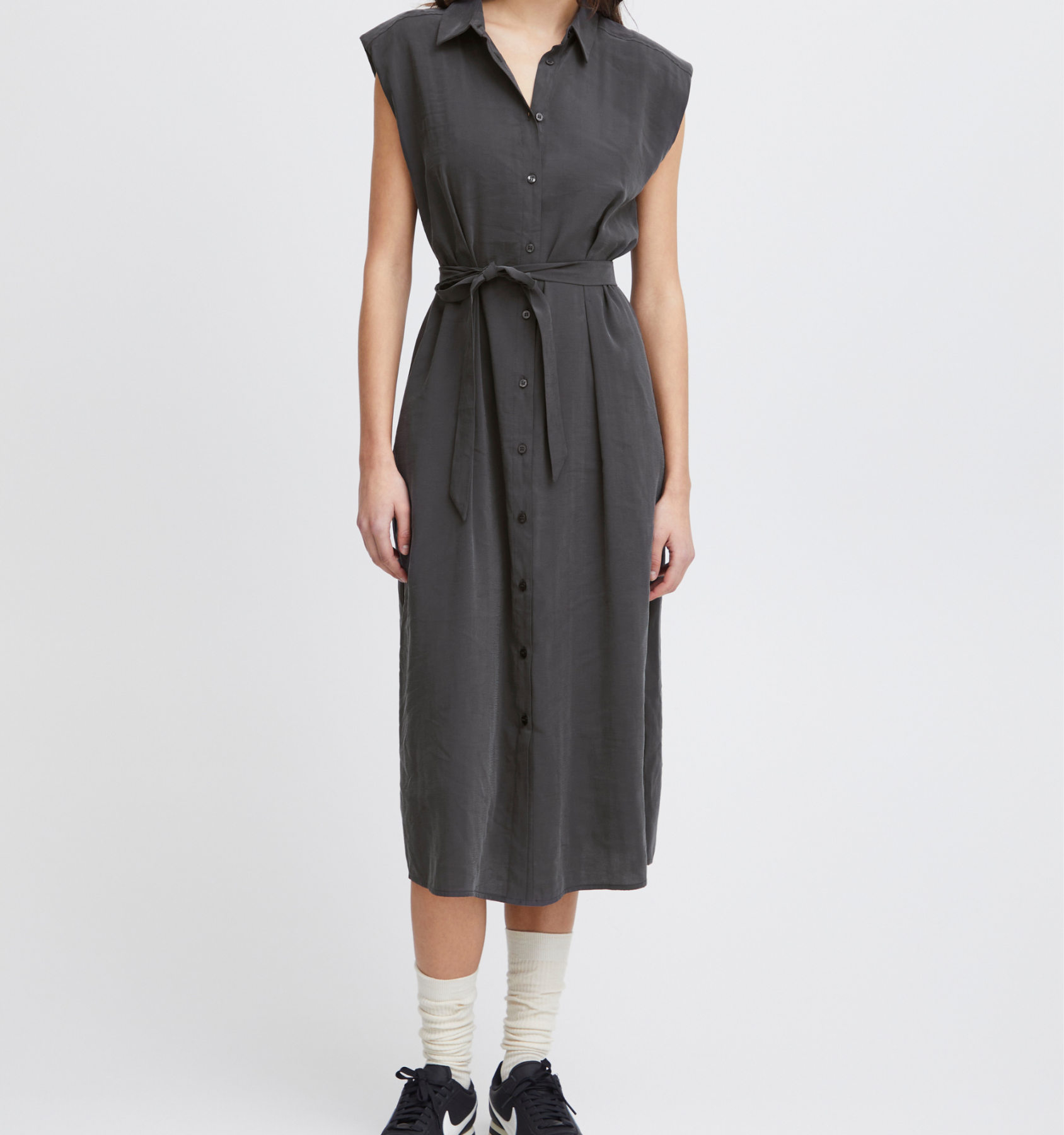 Midi Dress "gldCINOMA" in anthrazit