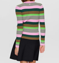 Gestreifter Pullover "gldSADENA" in Pink