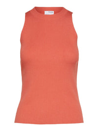 Top mit Rundhals "gldSOLINA" in orange