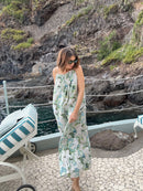 Maxikleid "gldIDDA" in white sand