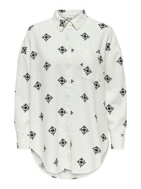 Leinen-Bluse "gldCORINA-CARO" in Cloud Dancer