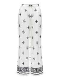 Weite Hose "gldCARO" in Cloud Dancer