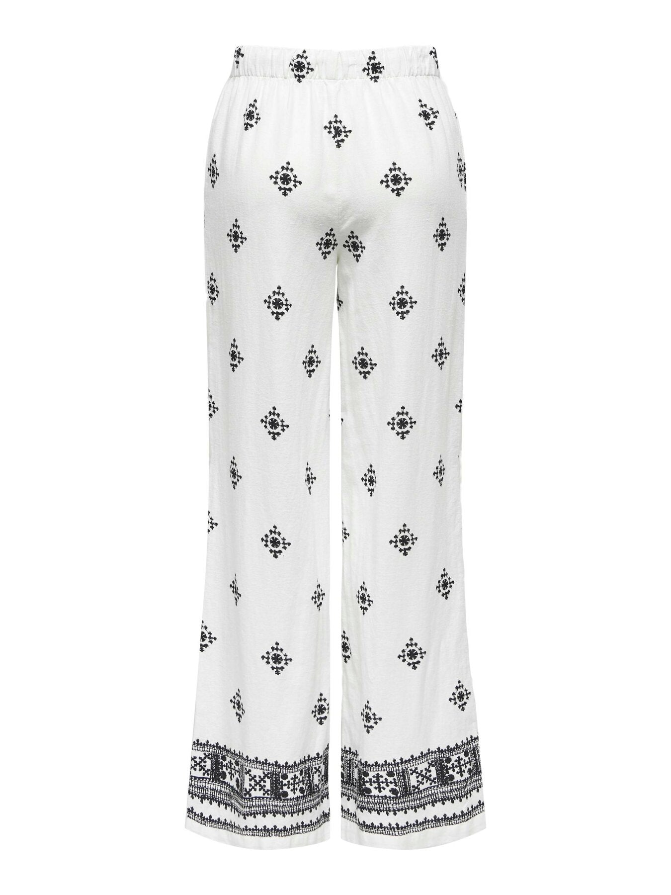 Weite Hose "gldCARO" in Cloud Dancer