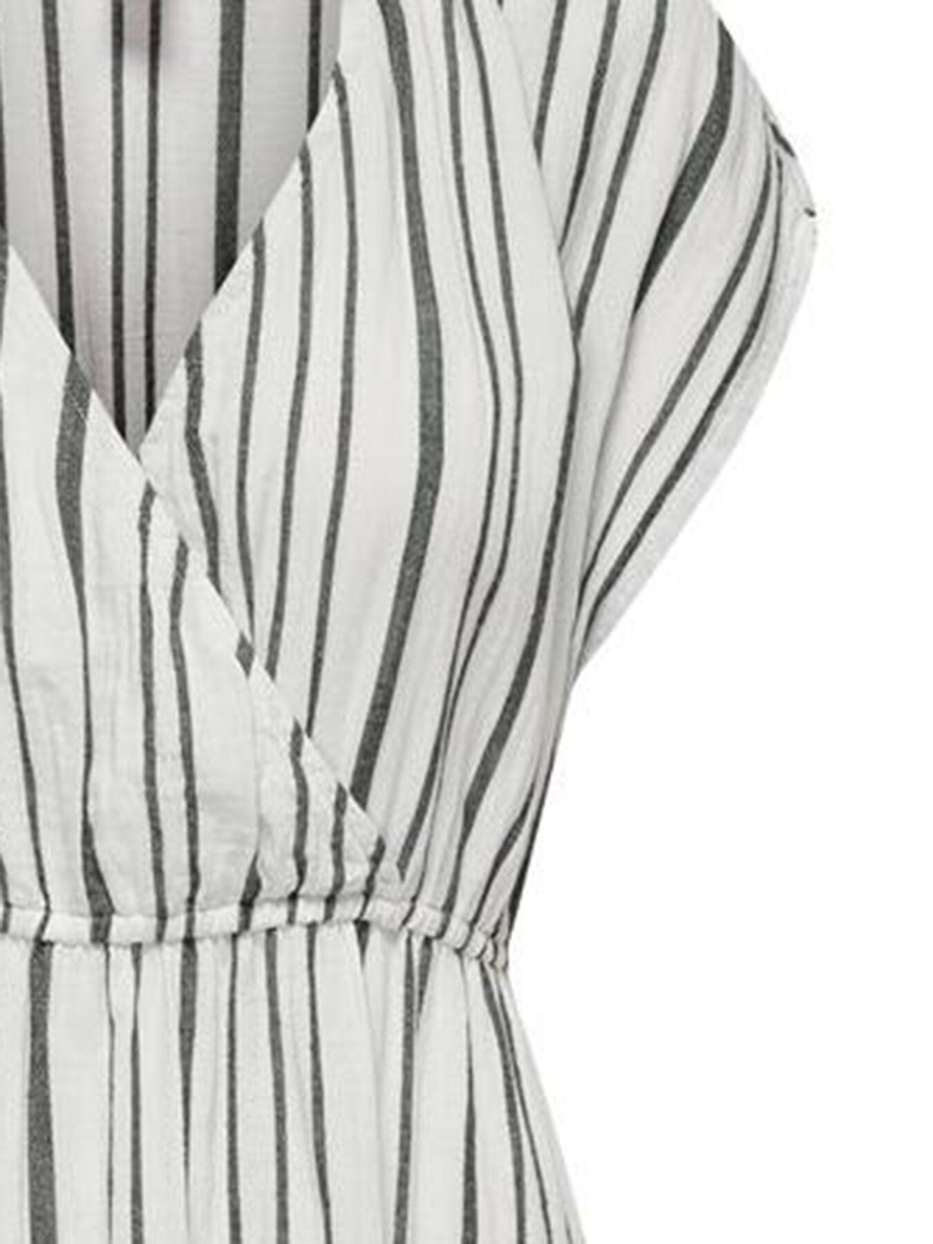 Midikleid "gldTHYRA" mit Streifen aus Musselin Cloud Dancer