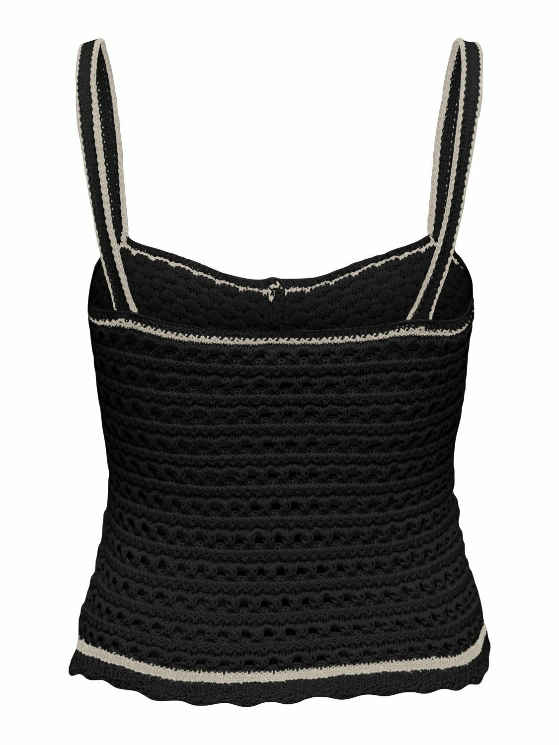 Stricktop "gldMINNIE" in schwarz