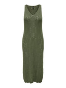 Midi Dress "gldDANA" in dunkelgrün
