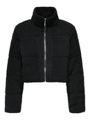 Kurze Teddyjacke "gldSANDRA" in schwarz
