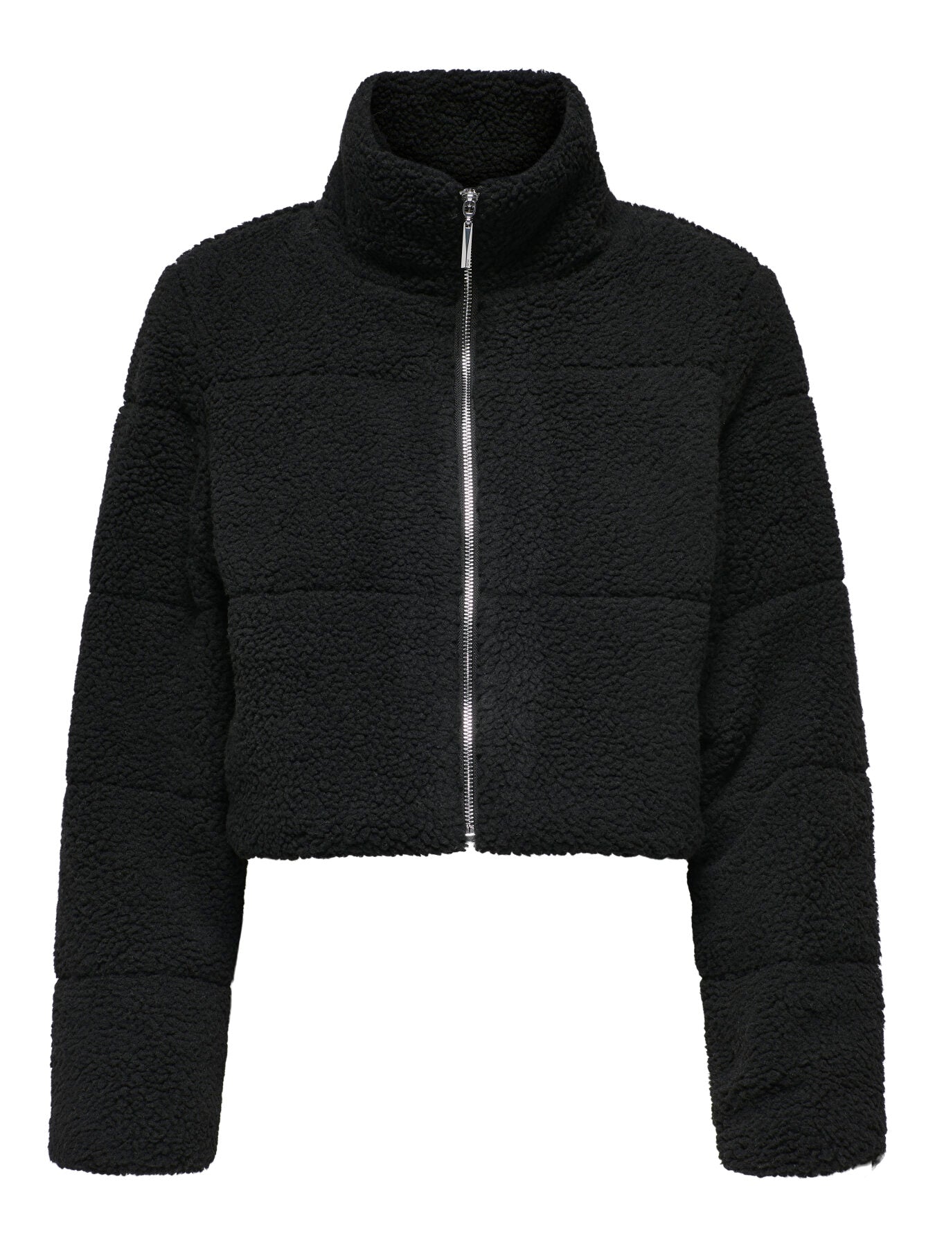 Kurze Teddyjacke "gldSANDRA" in schwarz