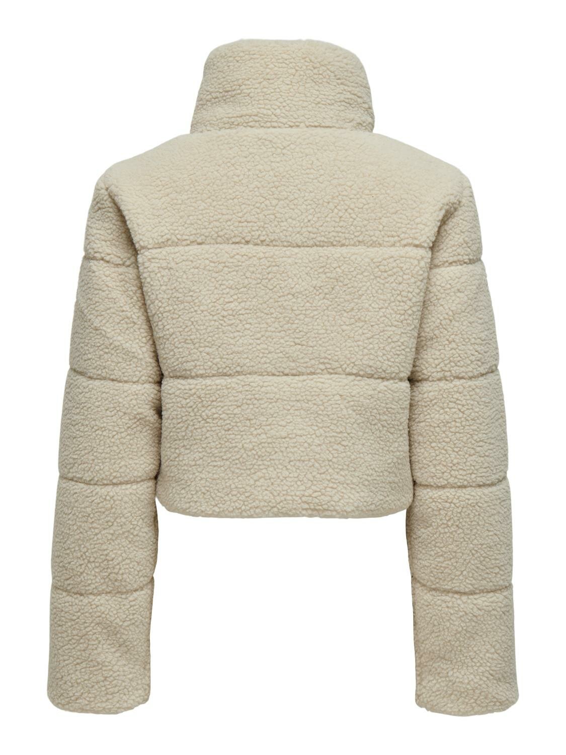 Kurze Teddyjacke "gldSANDRA" in grau