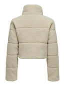 Kurze Teddyjacke "gldSANDRA" in grau