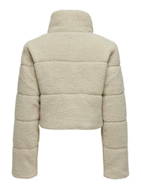 Kurze Teddyjacke "gldSANDRA" in grau