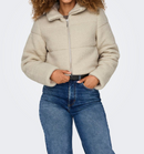 Kurze Teddyjacke "gldSANDRA" in grau