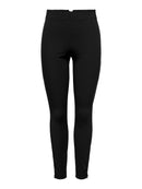 Gerippte Leggins "gldPEONY" mit Reißverschluss