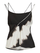 Top "gldVALENTINA" in schwarz/weiß